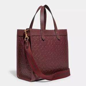 Coach Embossed Signature Field Tote - Large